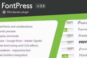 FontPress (v3.4.2) WordPress Font Manager