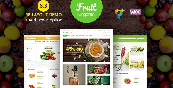 Food Fruit v6.4 Organic Farm, Natural RTL Responsive Woo WP Theme Download