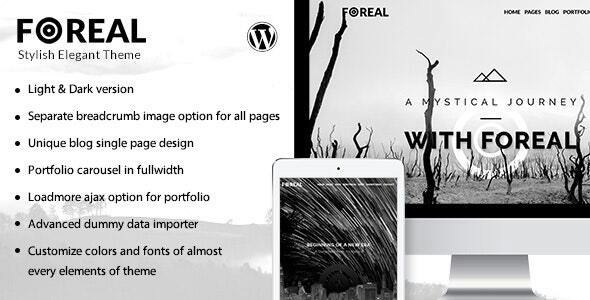 Foreal (v2.7) Director, Writer WordPress Theme