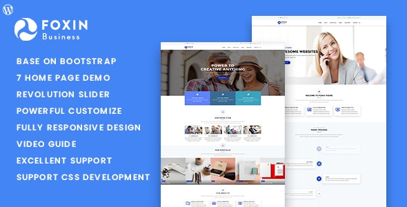 Foxin v1.1.6 Responsive Business WordPress Theme