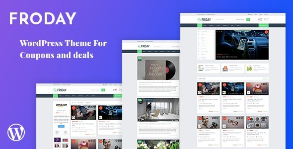 Froday v2.6.0 Coupons and Deals WordPress Theme