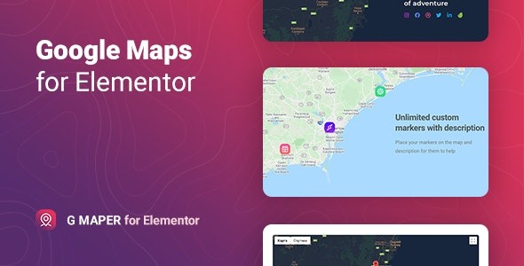 GMaper v.1.0.5 Google Maps for Elementor