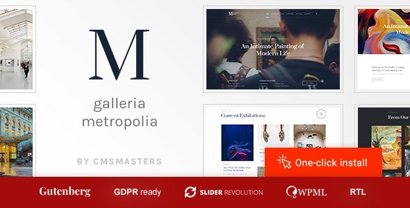 Galleria Metropolia v1.2.4 – Art Museum & Exhibition Gallery Theme