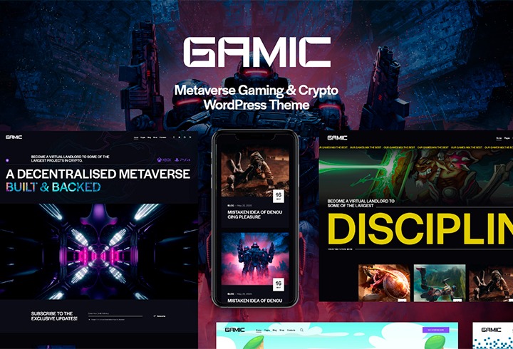 Fixed* Gamic v1.3.0 Metaverse Gaming & Crypto WordPress Theme