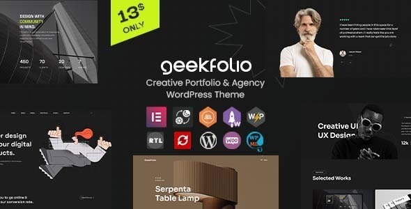 Geekfolio (v1.0.9) Elementor Creative Portfolio & Agency WordPress Theme
