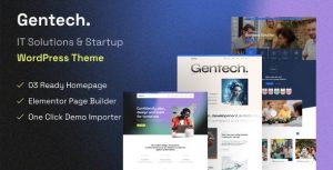 Gentech v1.0.0 IT Solutions & Startup WordPress Theme