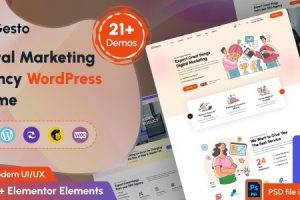 Gesto (v.1.0.5) Digital Marketing Agency WordPress Theme