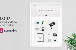 Glacier v5.0.2 Minimal WordPress Portfolio Theme