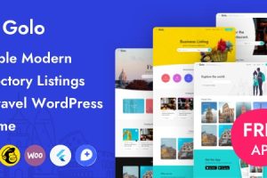 Golo (v1.6.9) Directory & Listing, Travel WordPress Theme