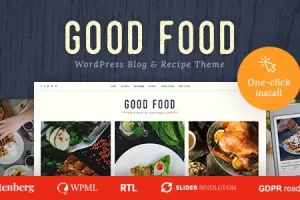 Good Food v1.2.7 Recipe Magazine & Food Blogging Theme