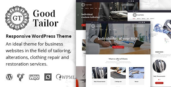 Good Tailor (v1.5.13) Fashion & Tailoring Services WordPress Theme