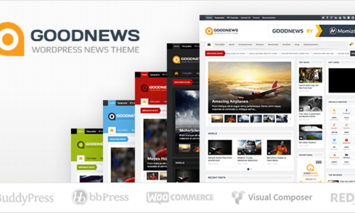 Goodnews v5.9.6 Responsive WordPress News/Magazine Theme