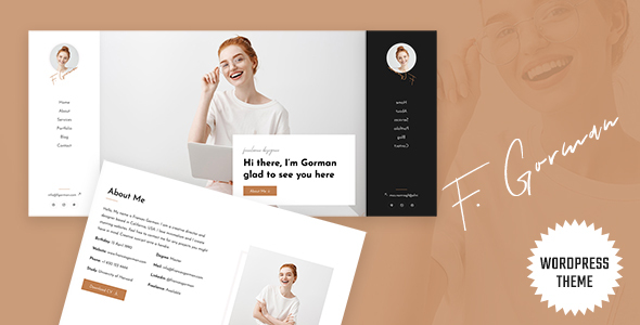 Gorman v2.1.0 Personal Portfolio WordPress Theme