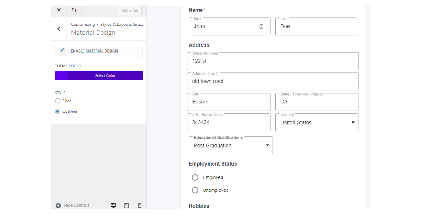 Material Design For Gravity Forms v5.1