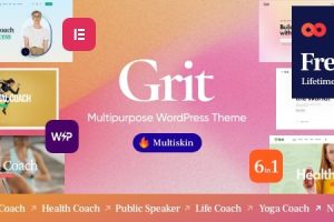 Grit (v1.7.0) Coaching & Online Courses Multiskin WordPress Theme