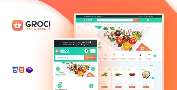 Groci v2.2.5 Organic Food and Grocery Market WordPress Theme [Activated]