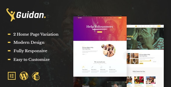 Guidan (v1.0) NonProfit Charity WordPress Theme
