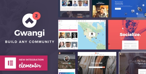 Gwangi v2.4.3 BuddyPress Community Theme