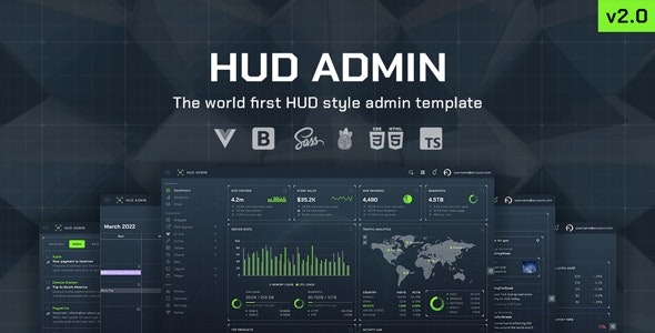 HUD (v2.4) Vue 3 Bootstrap 5 Admin Template
