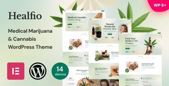 Healfio (v1.35) Medical Marijuana & Coffeeshop Theme