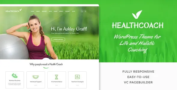 Health Coach v3.1 Personal Trainer WordPress Theme by StyleMixThemes