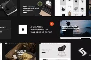 Heli (v6.2.6) Minimal Creative Black and White WordPress Theme