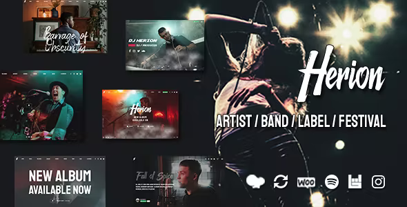 Herion – A WordPress Theme for the Music Industry 1.6.4