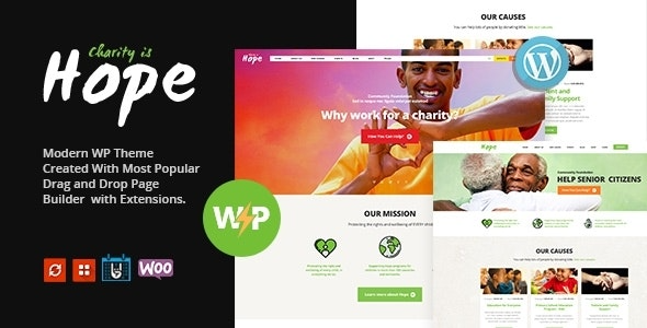 Hope (v2.2.7) Non-Profit, Charity & Donations WordPress Theme + RTL
