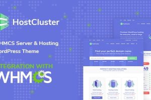 HostCluster (v2.5) WHMCS Server & Hosting WordPress Theme