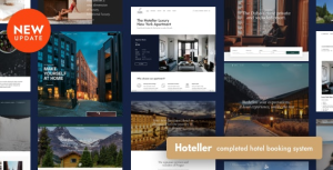 Hoteller (v6.8.1) Hotel Booking WordPress [Activated]