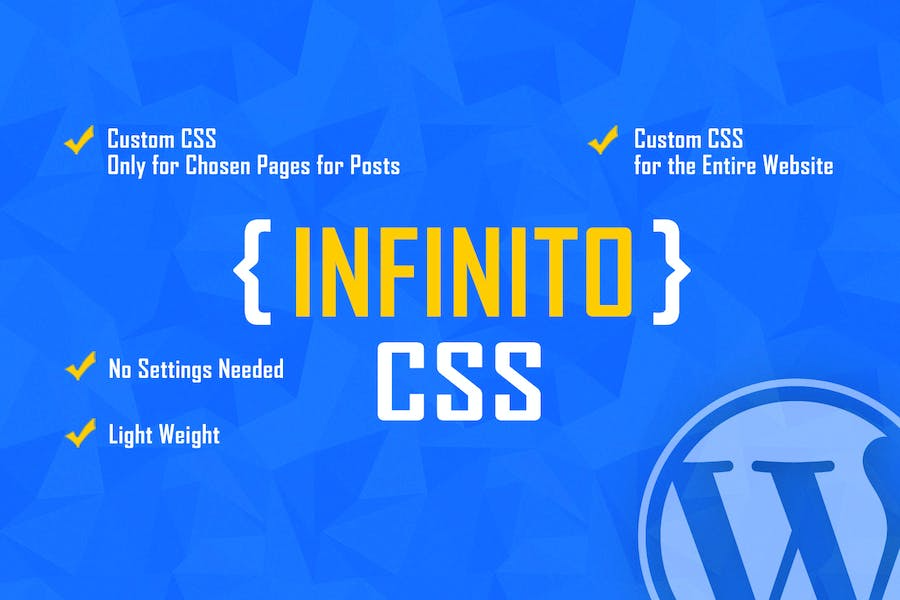 INFINITO v1.3 Custom CSS for Chosen Pages and Posts