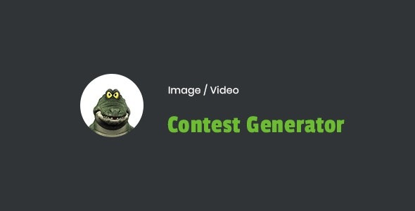 Image / Video Contest Generator v1.0 WordPress Plugin