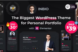 InBio (v3.0.3) Personal Portfolio WordPress Theme