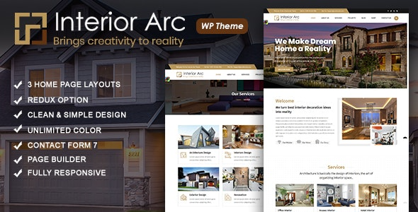 Interior Arc v1.0 Architecture WordPress Theme