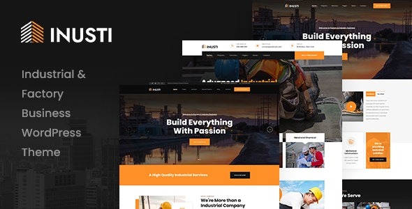 Inusti v1.0.8 Factory & Industrial WordPress Theme