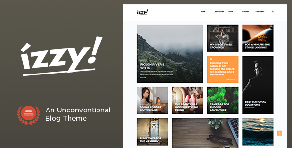 Izzy v1.4 An Unconventional Blog Theme
