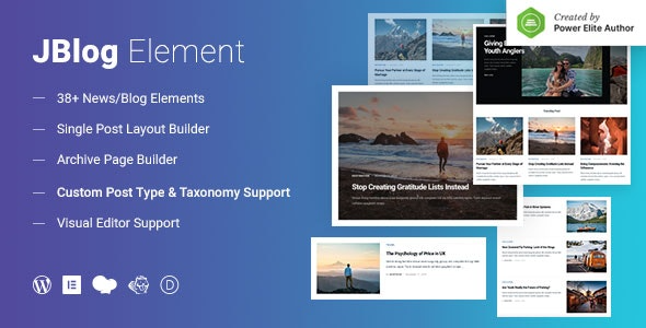 JBlog Elements v1.1.4 Magazine & Blog Add Ons for Elementor & WPBakery Page Builder