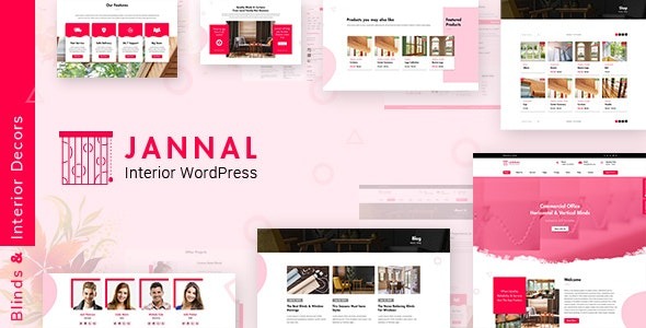 Jannal (v2.6.0) Windows Curtains & Doors Service Theme#