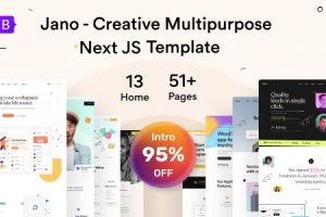 Jano - 多用途 React NextJs 模板 1.6