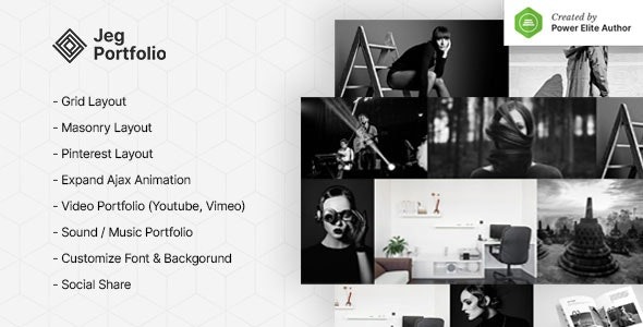 Jeg Portfolio v1.0.2 Responsive Portfolio & Gallery Plugin For WordPress