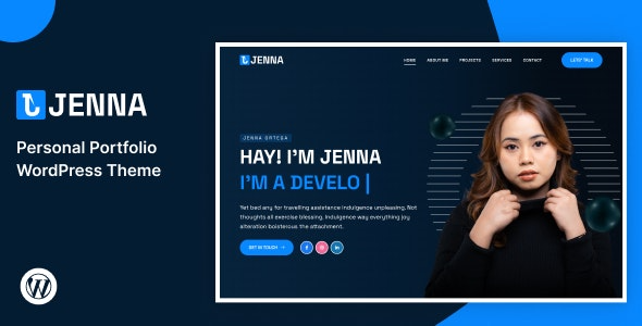 Jenna v1.0 Personal Portfolio WordPress Theme