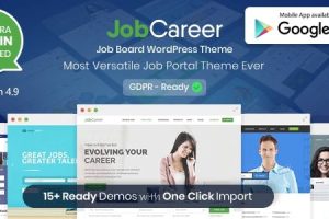 JobCareer | 职位公告板响应式 WordPress 主题 6.9