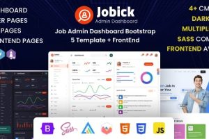 Jobick：职位管理仪表板 Bootstrap 5 模板 + 前端 5.0