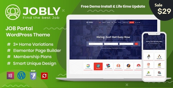 Jobly v1.2 Career Builder WordPress Theme