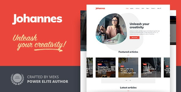 Johannes v1.4.1 Personal Blog & Magazine WordPress theme
