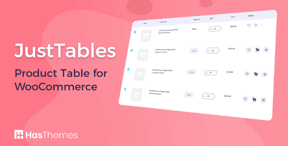 Fixed* JustTables Pro v1.5.4 WooCommerce Product Table