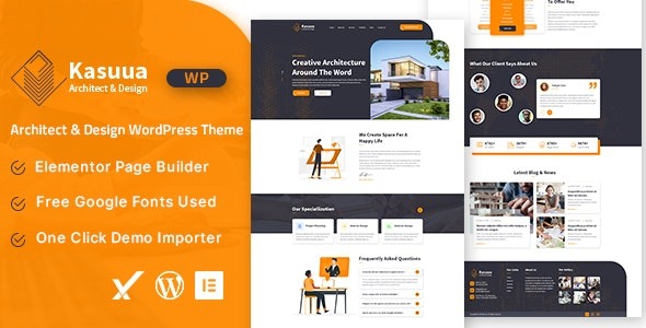 Kasuua (v1.0.0) Architect & Design WordPress Theme