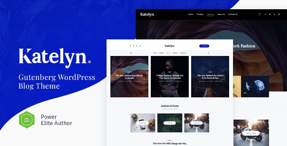 Katelyn v1.0.9 Creative Gutenberg Blog WordPress Theme