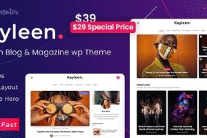 Kayleen (v3.0.2) Blog & Magazine WordPress Theme