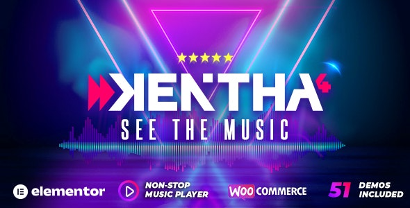 Kentha v4.6.0 Non-Stop Music WordPress Theme with Ajax Kentha [Activated]